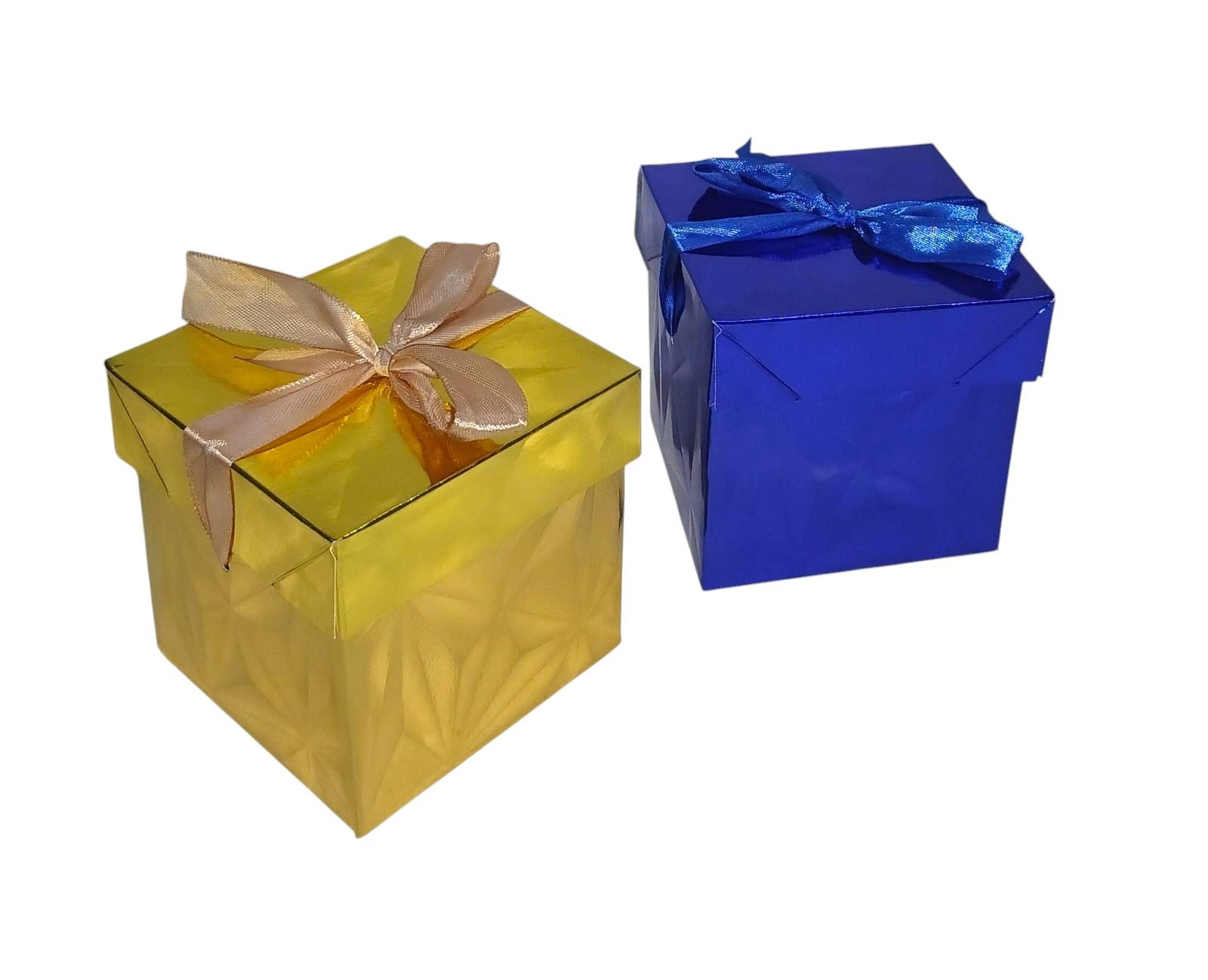 CAIXA CUBO METALIZADA 10X10X10
